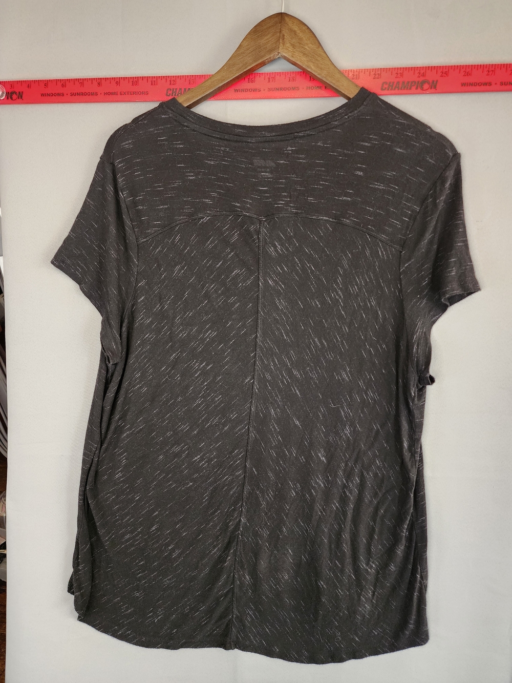 Avia Black Heathered Short Sleeve Crew Tee - Picture 4 of 4